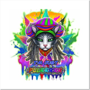 Puurrfect Groovy! PawsitiveVibes. Posters and Art